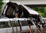 WASHINGTON - JUNE 22:  Rescue workers respond ...